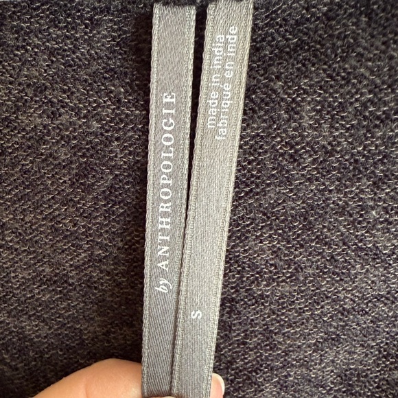 Anthropologie Faux Wrap Sweater Cropped Knit Pullover Ballet Twist Front Dance - Picture 4 of 7